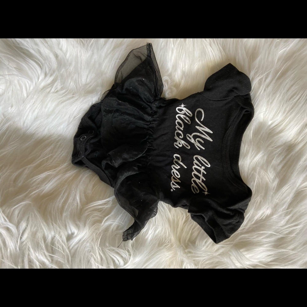 Baby Starter little black dress tutu onesie